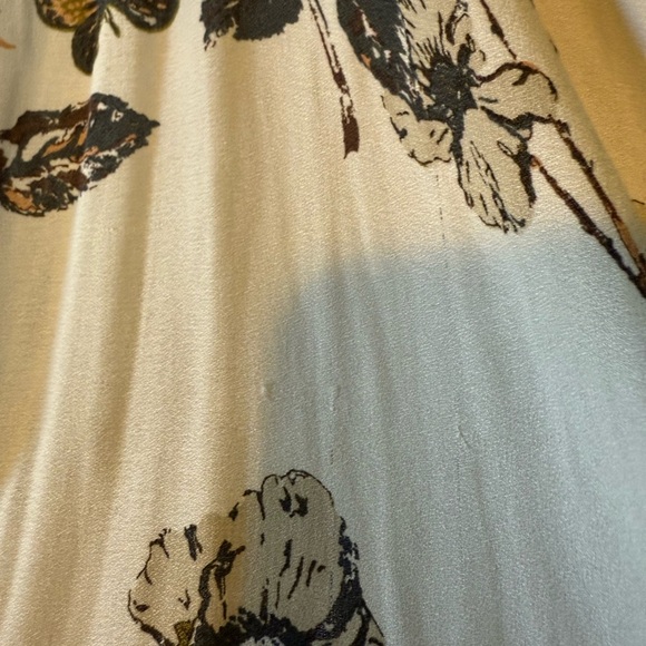 Free People Floral Boho Peasant Blouse – Cream Multicolor – Size M - Picture 5 of 5